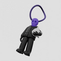 Porte-clé violet
