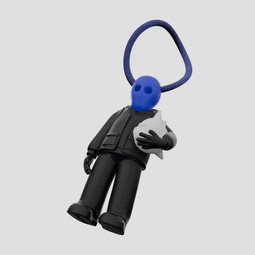 Porte clé bleu