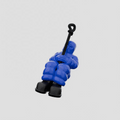Moon blue key ring