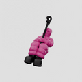 Moon purple key ring